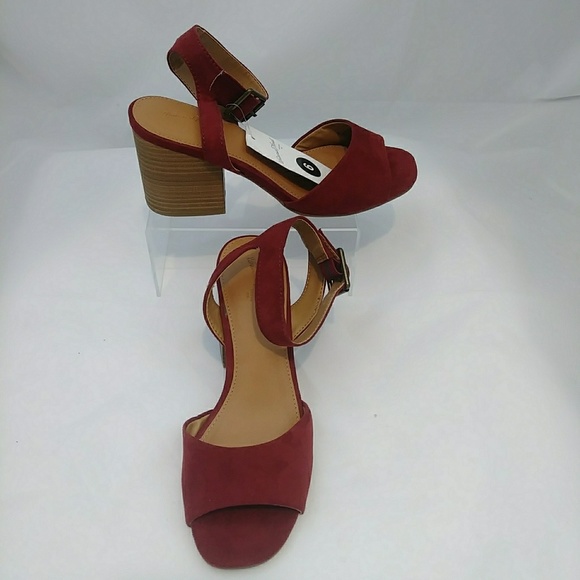 NWT Womens' Megan Microsuede Heel Pump Sandals - Picture 4 of 7